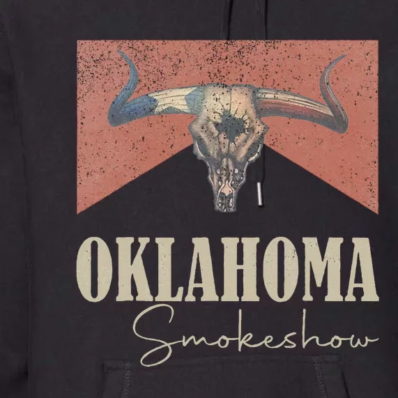 Retro Oklahoma Smokeshow Western Premium Hoodie