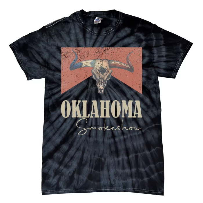 Retro Oklahoma Smokeshow Western Tie-Dye T-Shirt