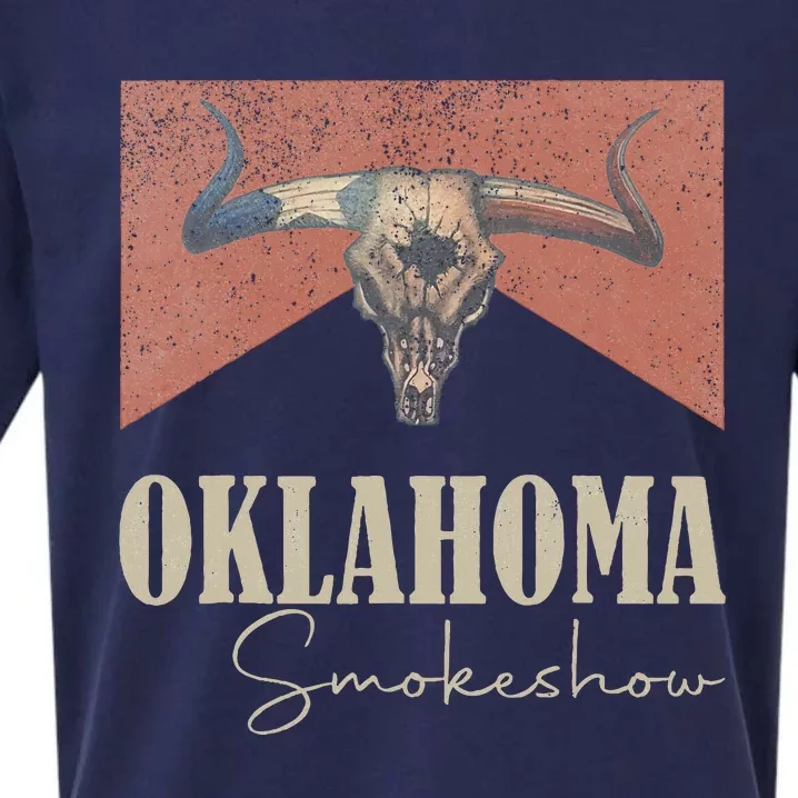 Retro Oklahoma Smokeshow Western Sueded Cloud Jersey T-Shirt