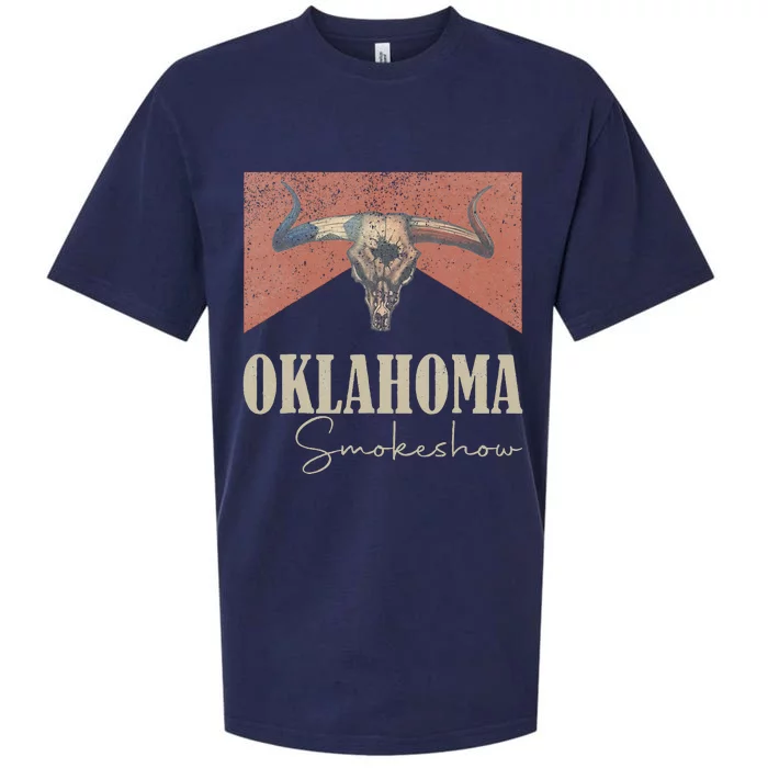 Retro Oklahoma Smokeshow Western Sueded Cloud Jersey T-Shirt