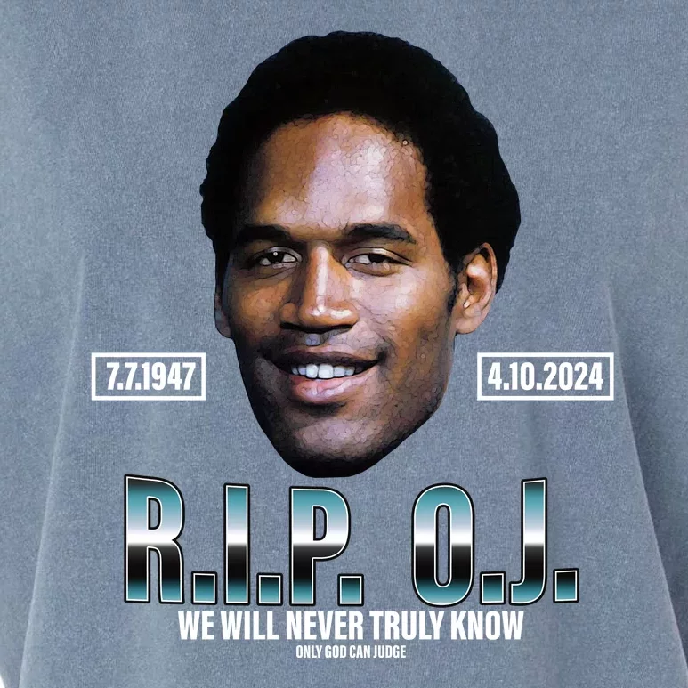 Rip Oj Simpson We Will Never Truly Know Only God Can Judge Garment-Dyed Women's Muscle Tee