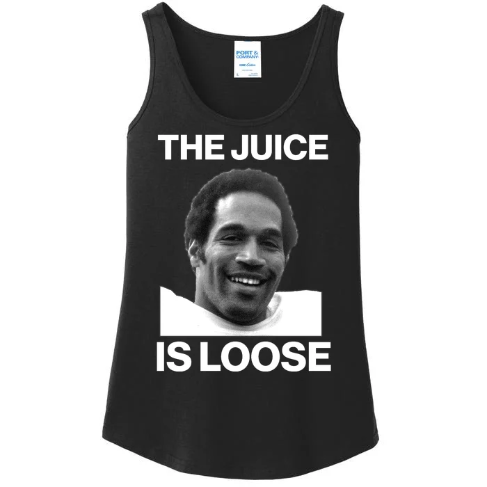 Rip Oj Simpson The Juice Is Loose Ladies Essential Tank