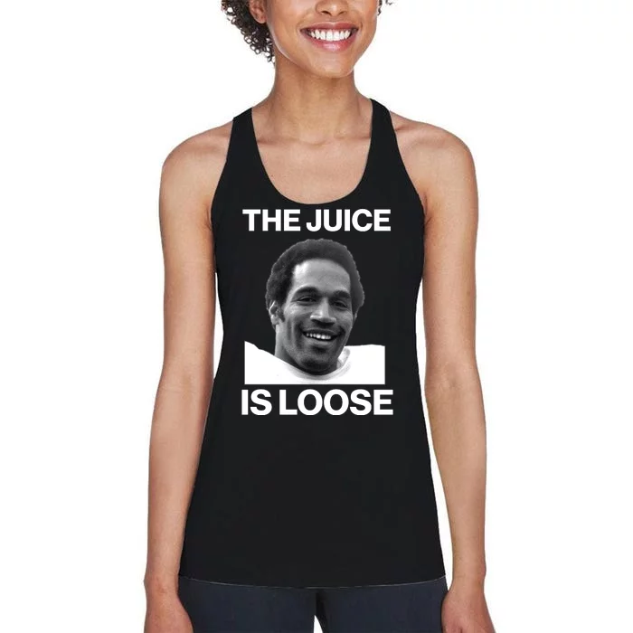 Rip Oj Simpson The Juice Is Loose Women's Racerback Tank