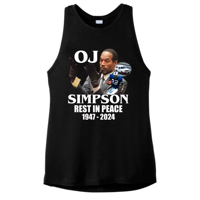 Rip Oj Simpson 1947 2024 Ladies Tri-Blend Wicking Tank