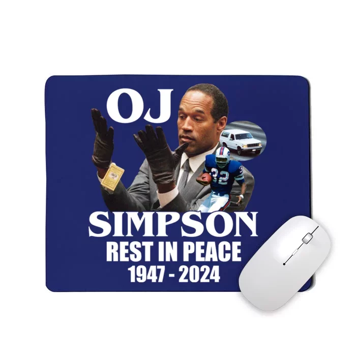 Rip Oj Simpson 1947 2024 Mousepad