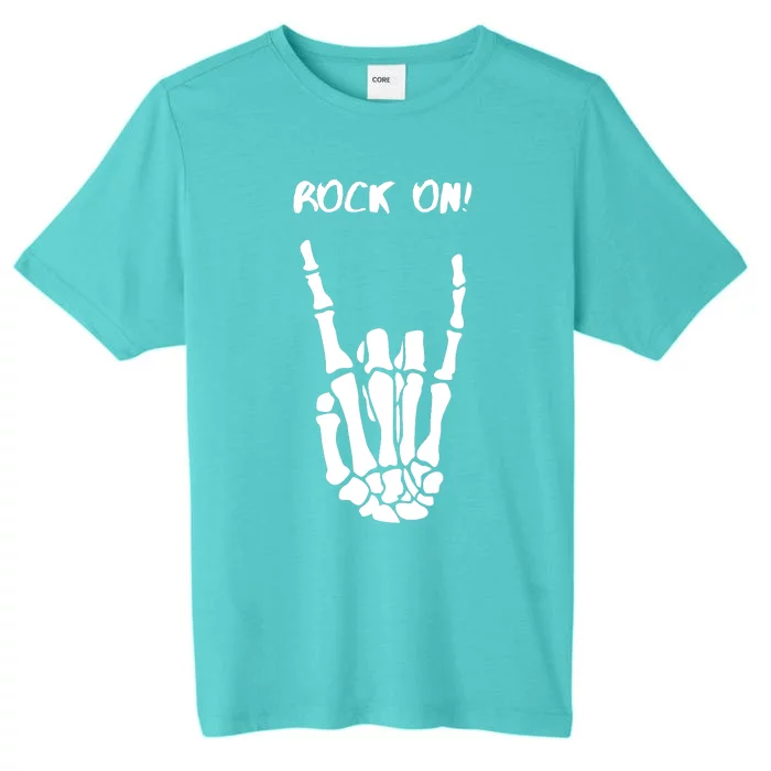 Rock On Skeleton Rock And Roll Halloween Costume Idea ChromaSoft Performance T-Shirt