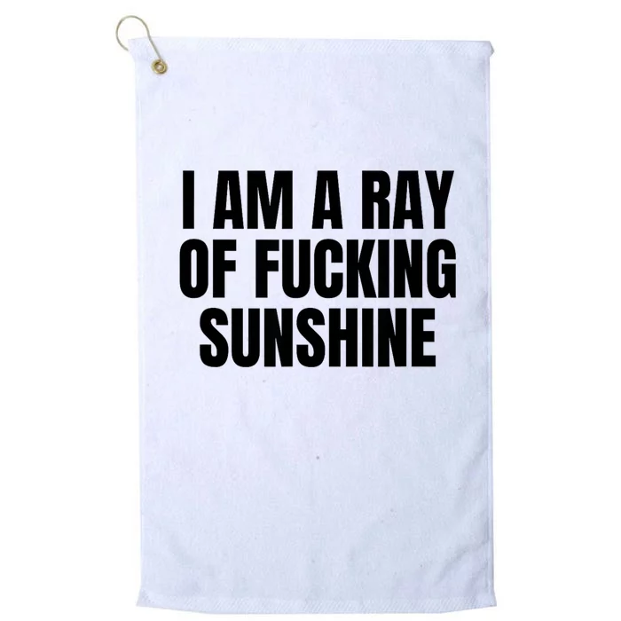 Ray Of Sunshine Platinum Collection Golf Towel