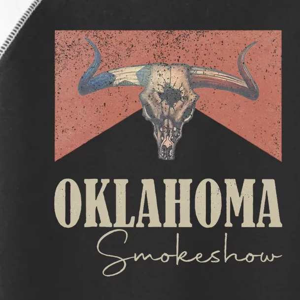 Retro Oklahoma Smokeshow Western Toddler Fine Jersey T-Shirt