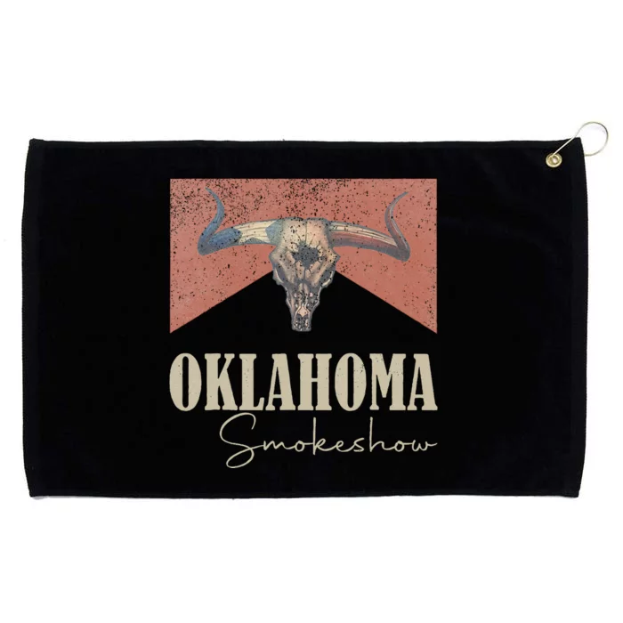 Retro Oklahoma Smokeshow Western Grommeted Golf Towel