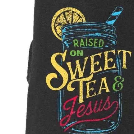 Raised On Sweet Tea & Jesus Southern Pride Iced Tea Doggie 3-End Fleece Hoodie