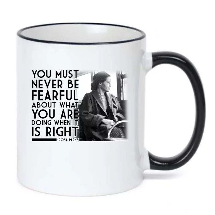 Rosa Parks Never be Fearful Black History Black Color Changing Mug