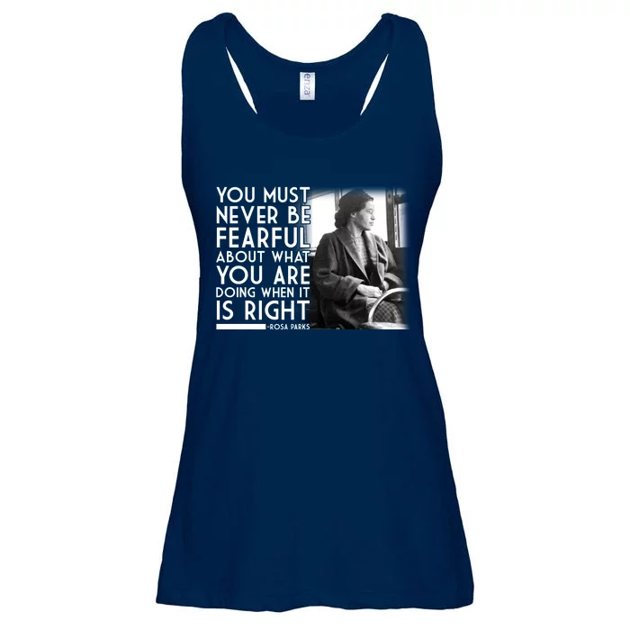 Rosa Parks Never be Fearful Black History Ladies Essential Flowy Tank