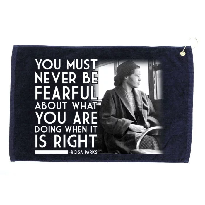 Rosa Parks Never be Fearful Black History Grommeted Golf Towel