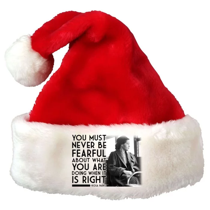 Rosa Parks Never be Fearful Black History Premium Christmas Santa Hat