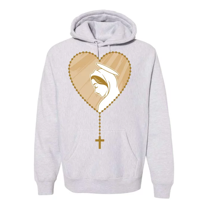 Rosary Virgin Mary Premium Hoodie