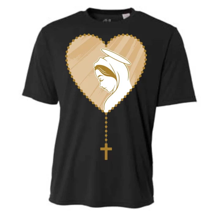 Rosary Virgin Mary Cooling Performance Crew T-Shirt