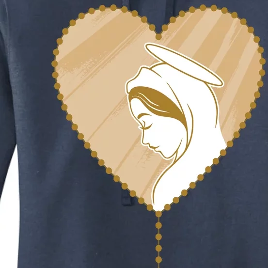 Rosary Virgin Mary Women's Pullover Hoodie