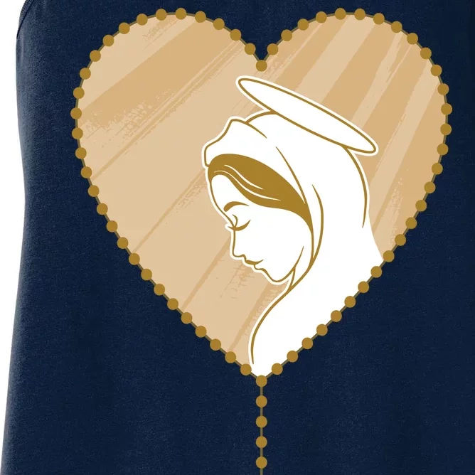 Rosary Virgin Mary Women's Racerback Tank