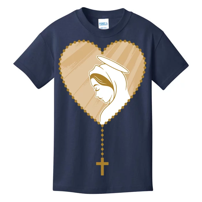TeeShirtPalace | Rosary Virgin Mary Kids T-Shirt