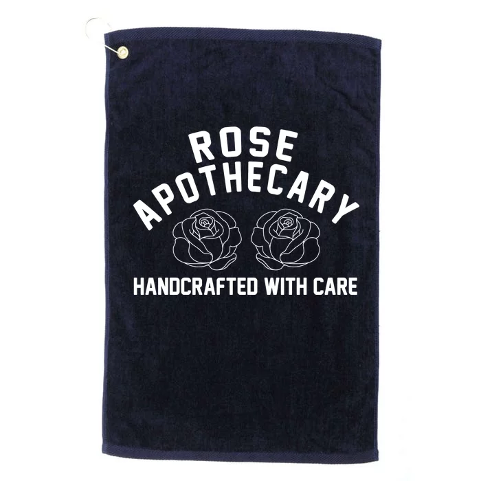 Rose Apothecary Handcrafted With Care Platinum Collection Golf Towel