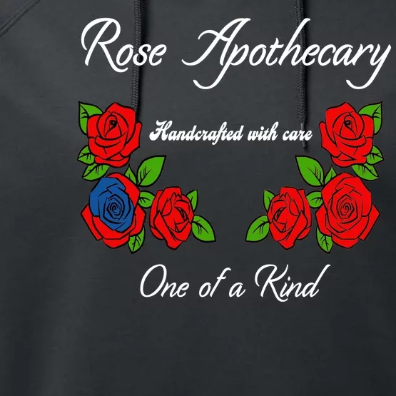 Rose Apothecary Handcrafted With Care One Of A Kind Performance Fleece Hoodie