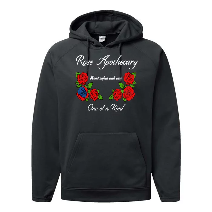 Rose Apothecary Handcrafted With Care One Of A Kind Performance Fleece Hoodie