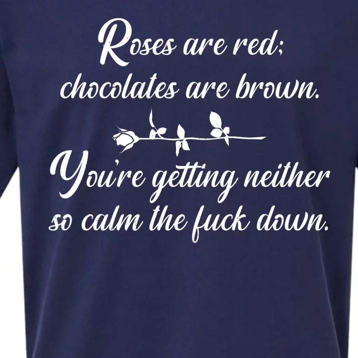 Rose Are Red Chocolates Are Brown Sueded Cloud Jersey T-Shirt