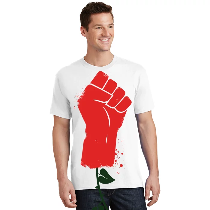 Rose Fist Women's Rights T-Shirt