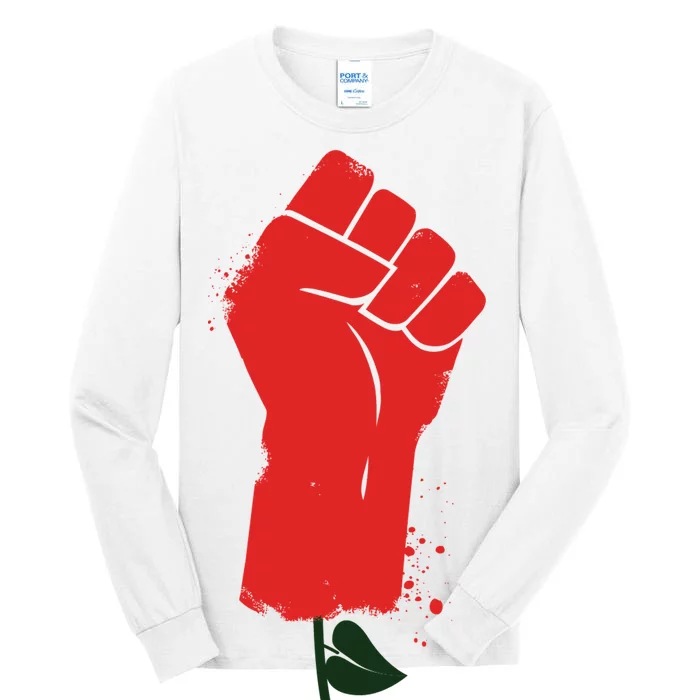 Rose Fist Women's Rights Tall Long Sleeve T-Shirt