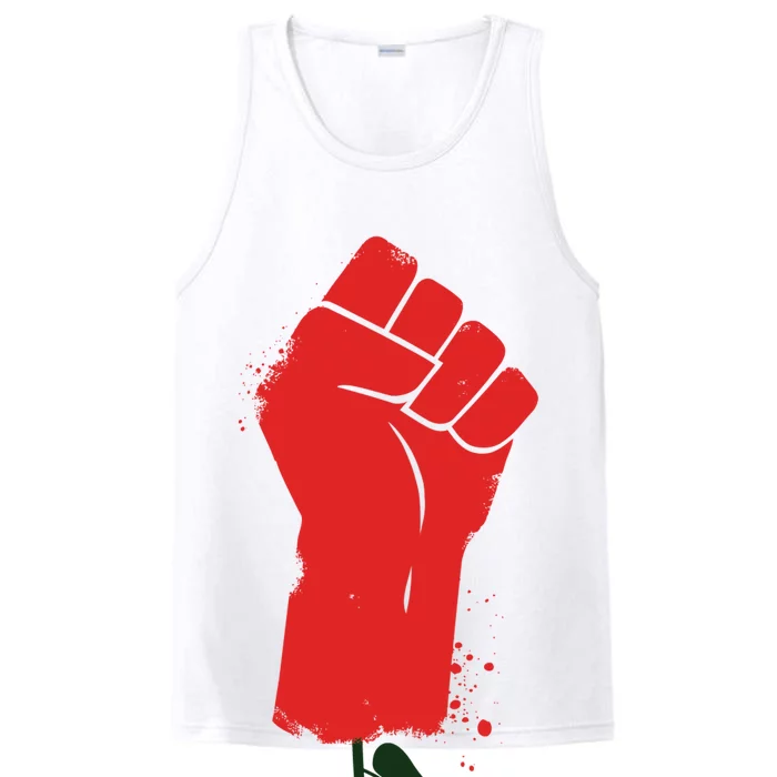 Rose Fist Women's Rights Performance Tank