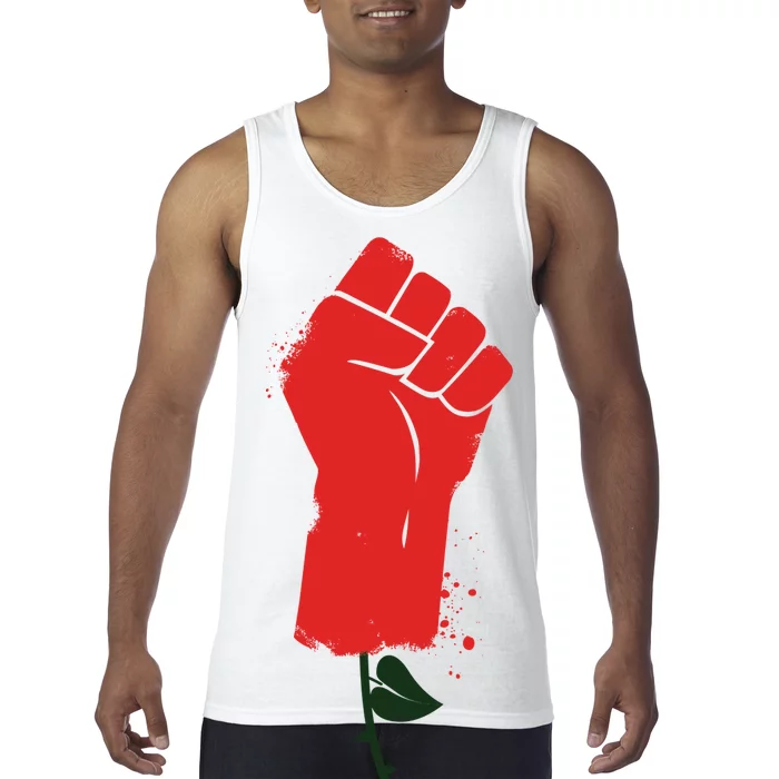 Rose Fist Women's Rights Tank Top