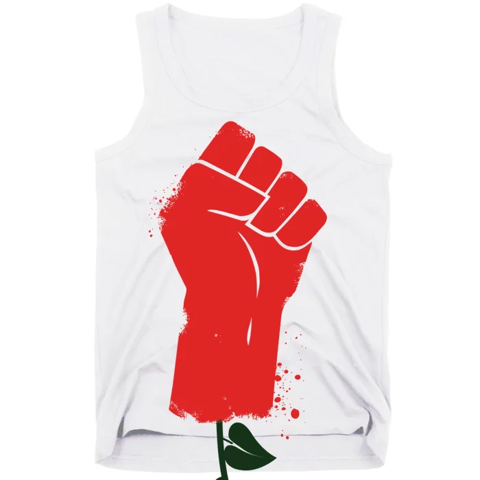 Rose Fist Women's Rights Tank Top