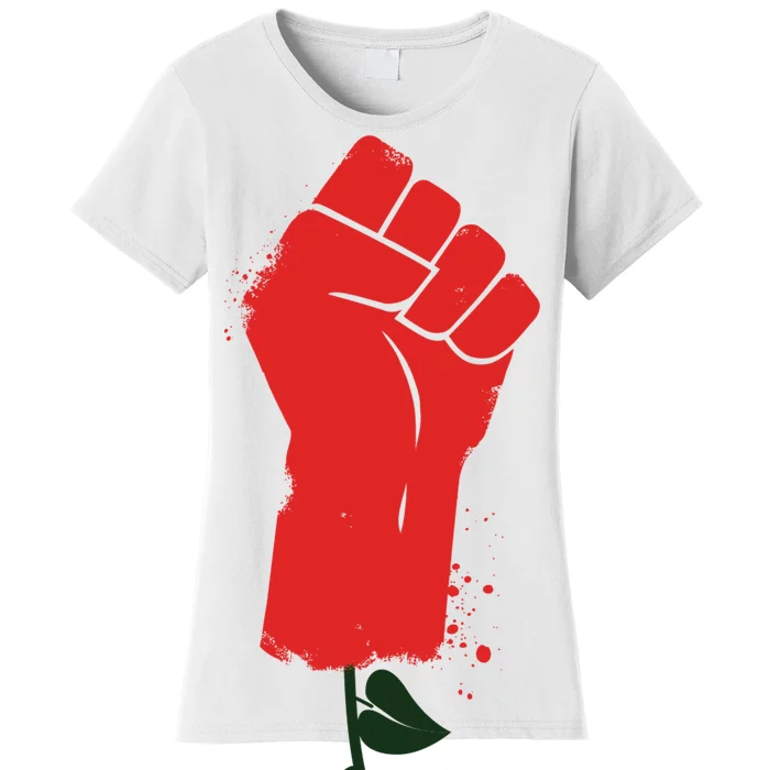 Rose Fist Women's Rights Women's T-Shirt