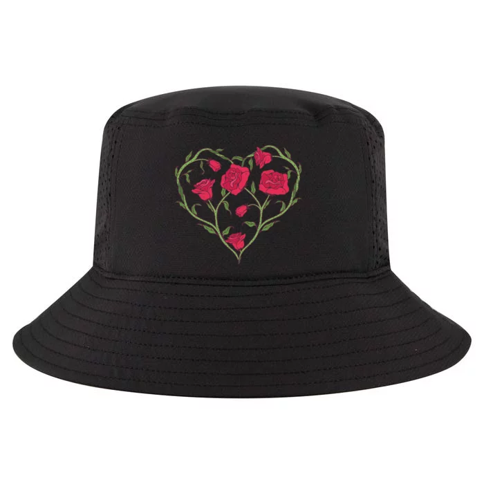 Rose Heart Cool Comfort Performance Bucket Hat