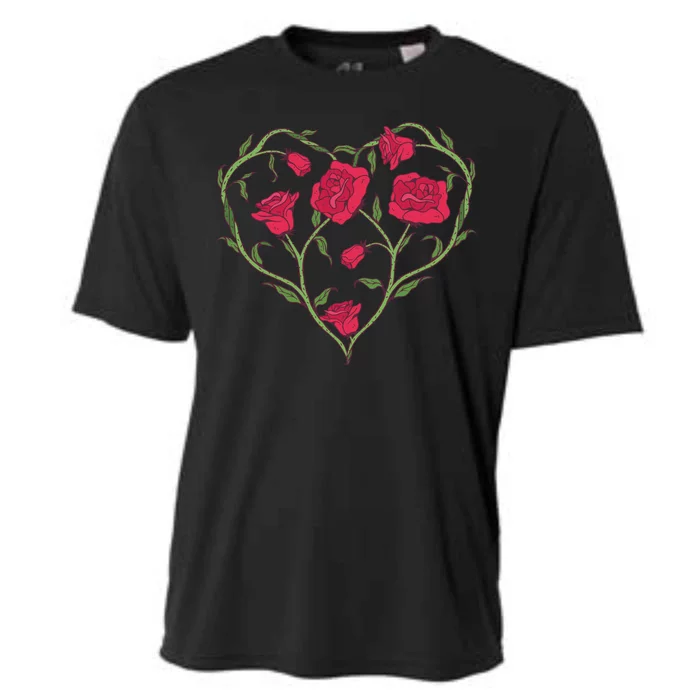 Rose Heart Cooling Performance Crew T-Shirt