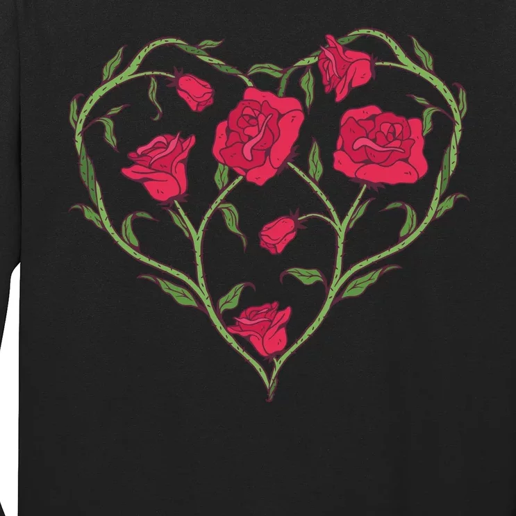 Rose Heart Long Sleeve Shirt