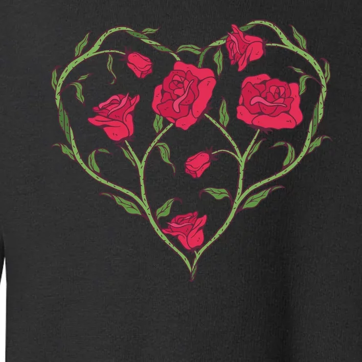 Rose Heart Toddler Sweatshirt