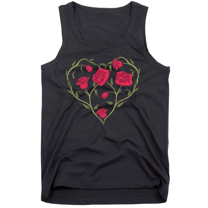 Rose Heart Tank Top