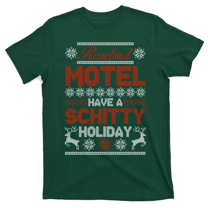 Rosebud Motel Have A Schitty Holiday Ugly Christmas Sweater T-Shirt