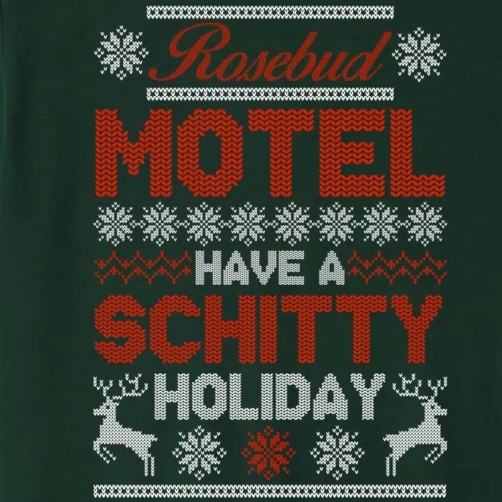 Rosebud Motel Have A Schitty Holiday Ugly Christmas Sweater ChromaSoft Performance T-Shirt