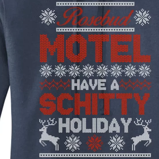 Rosebud Motel Have A Schitty Holiday Ugly Christmas Sweater Women's Pullover Hoodie