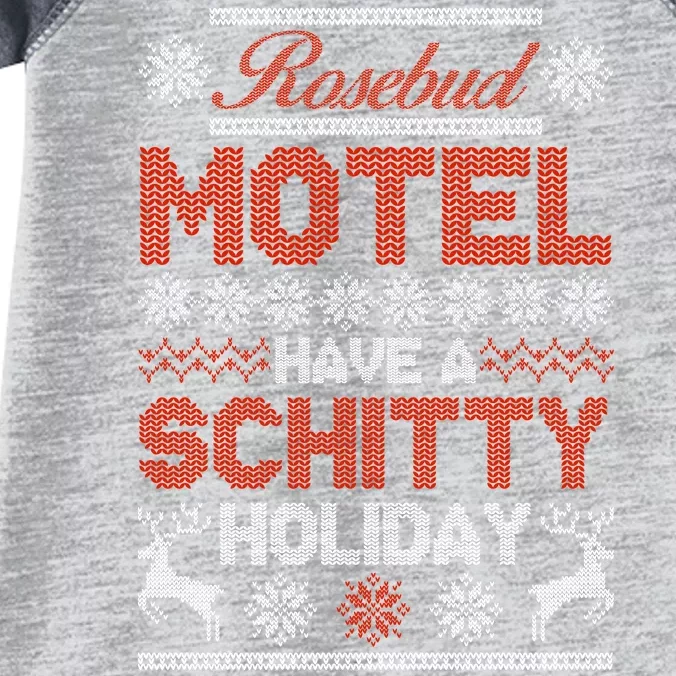 Rosebud Motel Have A Schitty Holiday Ugly Christmas Sweater Infant Baby Jersey Bodysuit