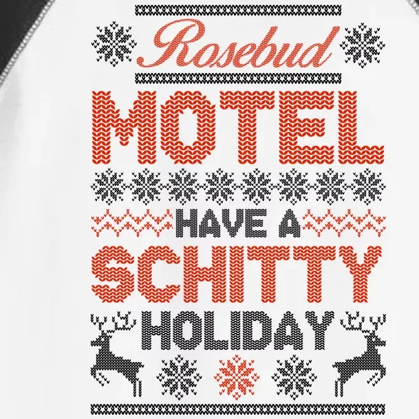 Rosebud Motel Have A Schitty Holiday Ugly Christmas Sweater Toddler Fine Jersey T-Shirt