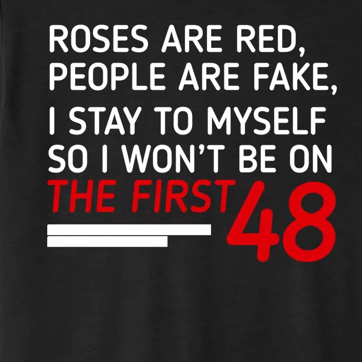 Roses Are Red People Are Fake I Stay To Myself 48 ChromaSoft Performance T-Shirt