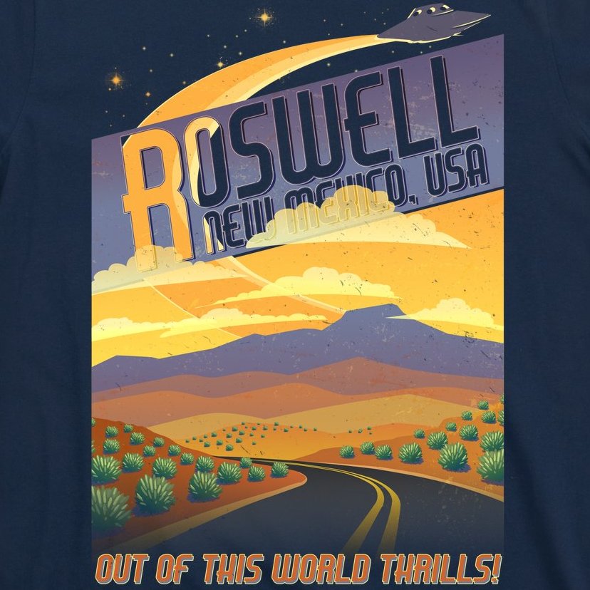 Roswell New Mexico Travel Poster T-Shirt