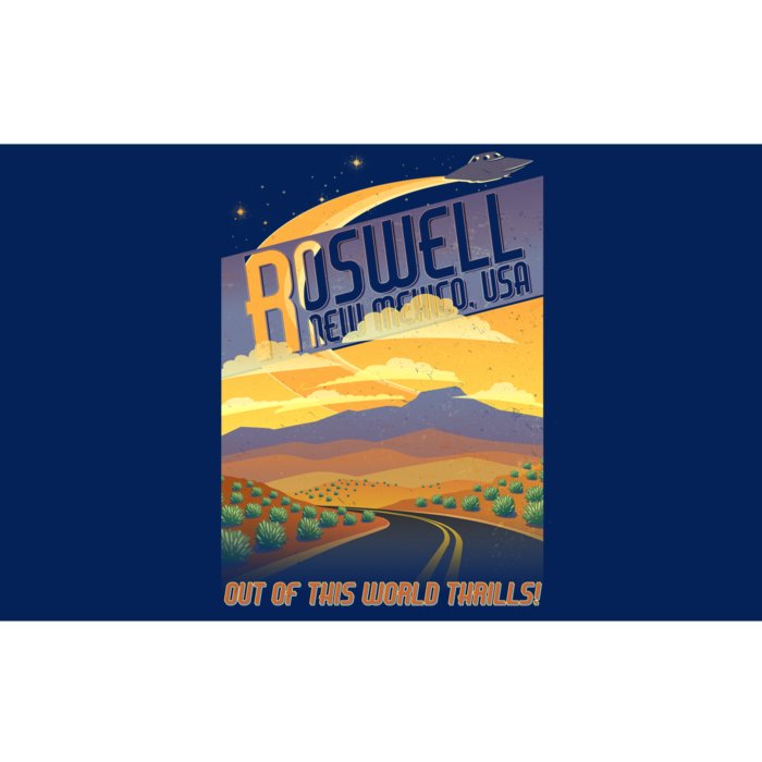 Roswell New Mexico Travel Poster Bumper Sticker