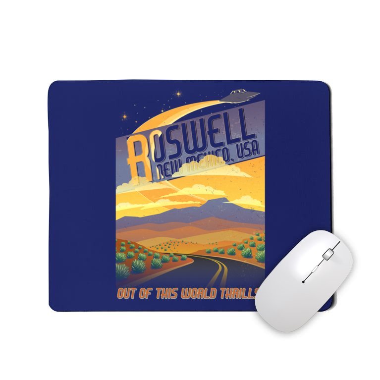 Roswell New Mexico Travel Poster Mousepad
