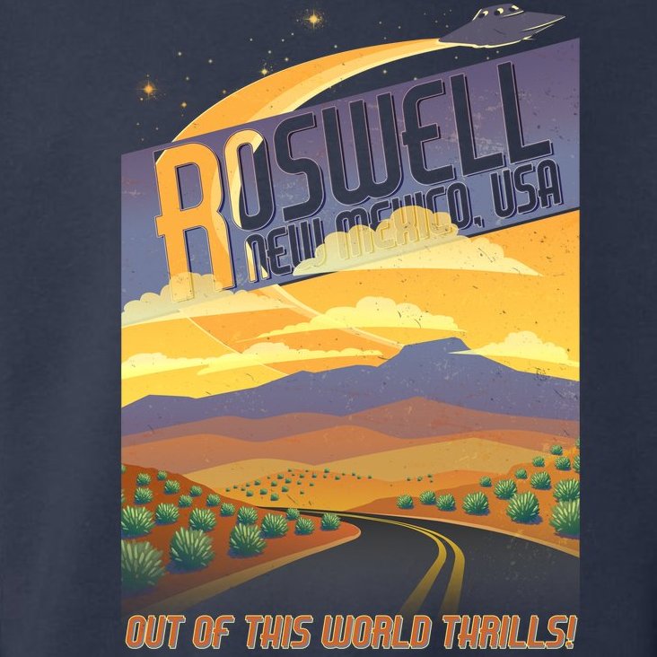 Roswell New Mexico Travel Poster Toddler Hoodie