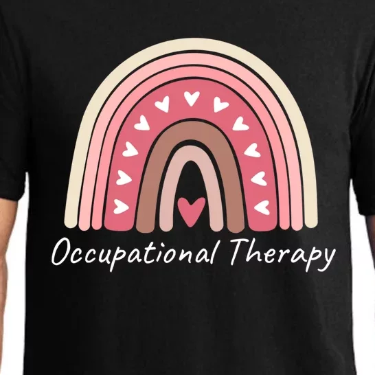 Rainbow Occupational Therapy Gift Cute Pink Boho Chic Ot Gift Pajama Set