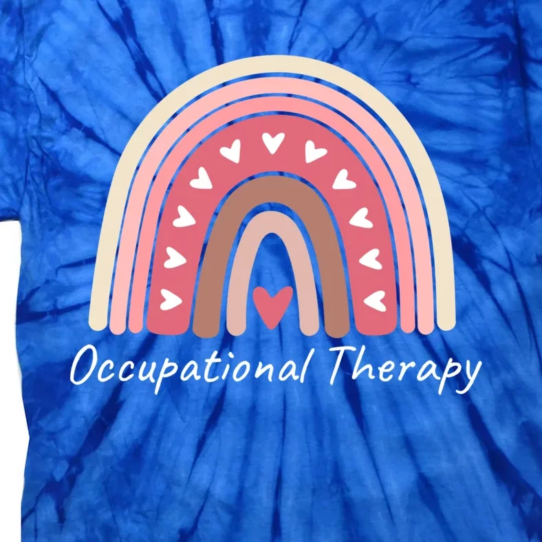 Rainbow Occupational Therapy Gift Cute Pink Boho Chic Ot Gift Tie-Dye T-Shirt